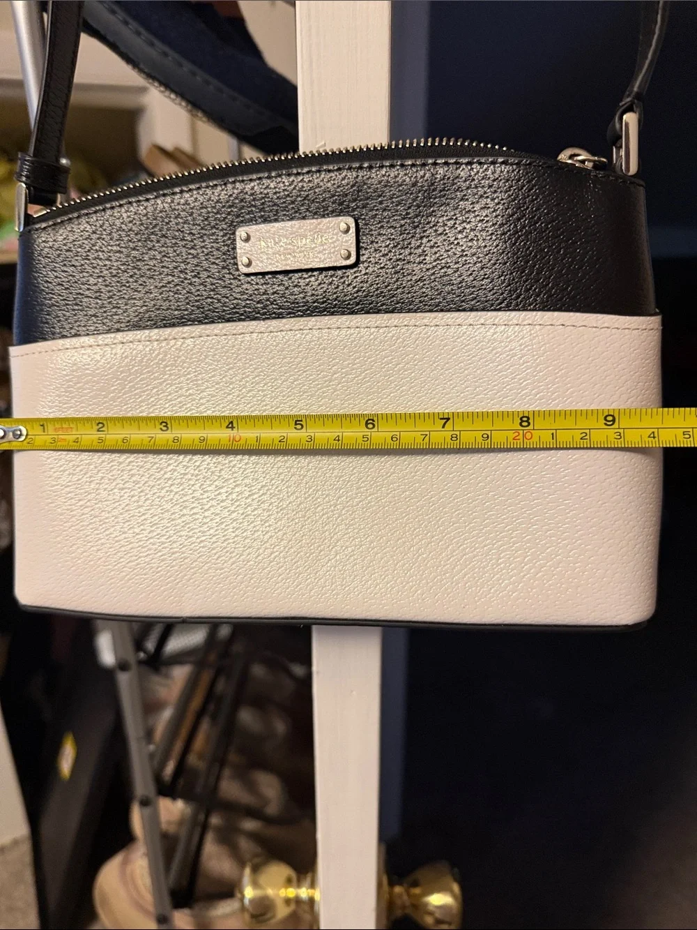 kate spade Black and White Two-Tone Crossbody Bag